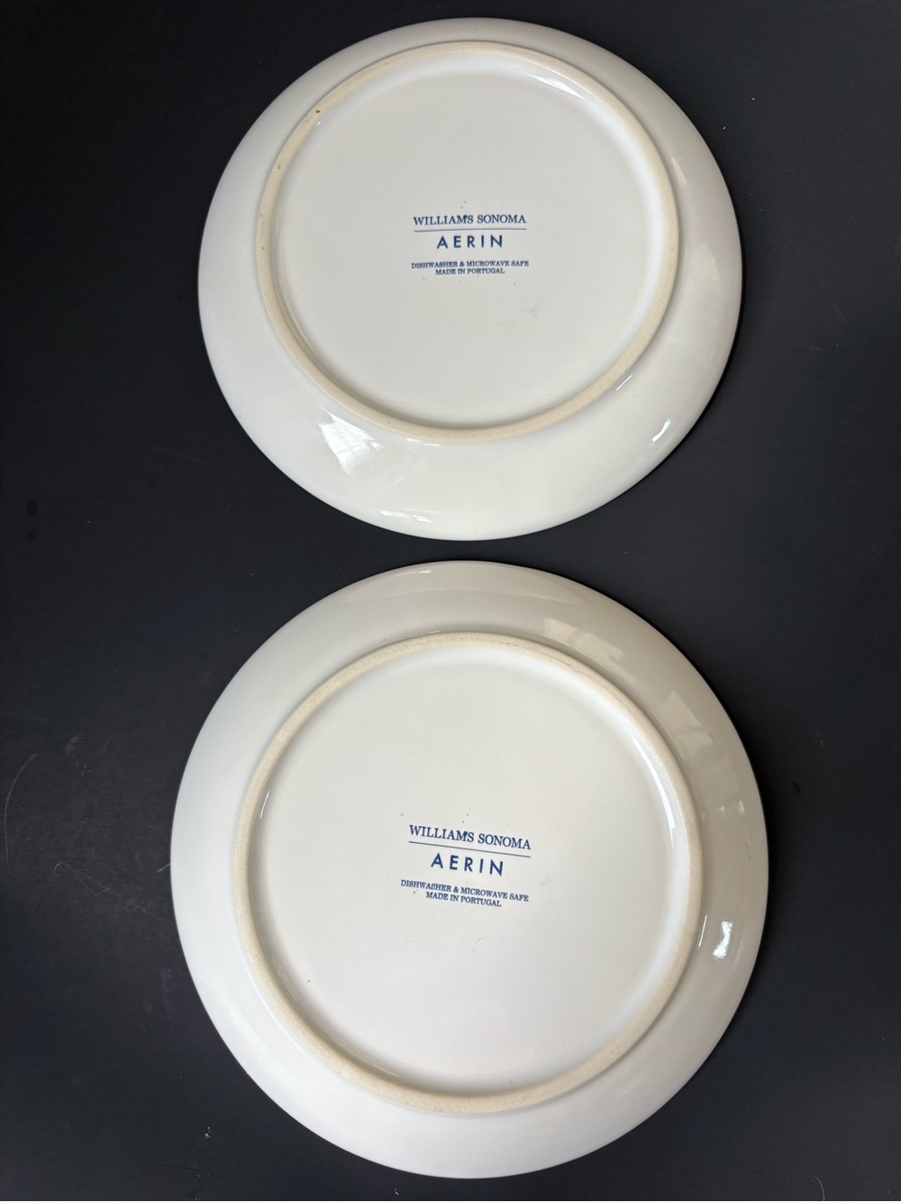 Two Aerin by William Sonoma Dessert or Appetizer Plates- Stoneware - Picture 5 of 7